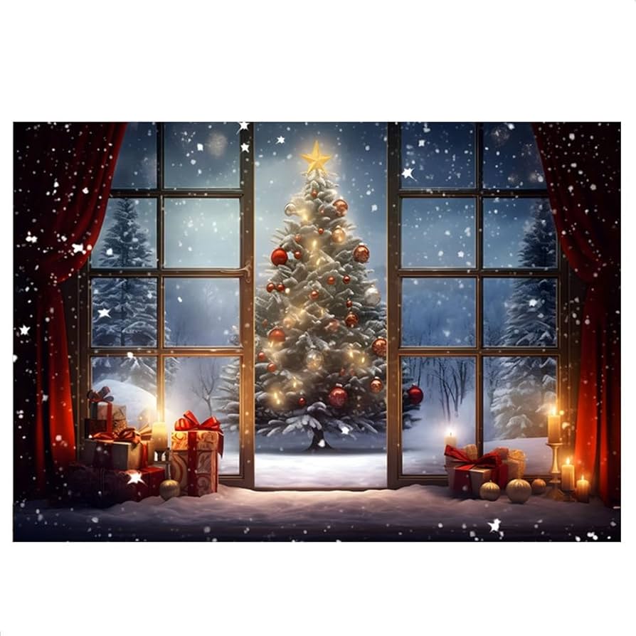 Amazon | Mcbridenty 210X150cm クリスマス背景布 クリスマス